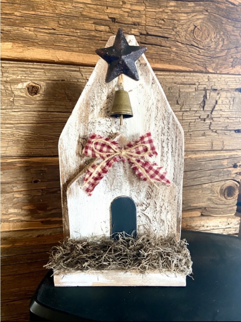 Handmade Rustic Barnwood Schoolhouse